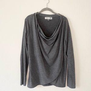 Charcoal Gray Maternity top